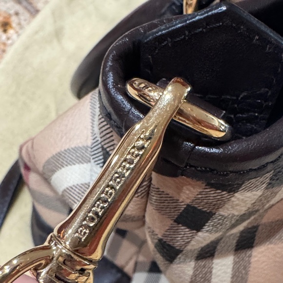 Burberry Checkered Shoulder Bag - Black, Cream, and Red